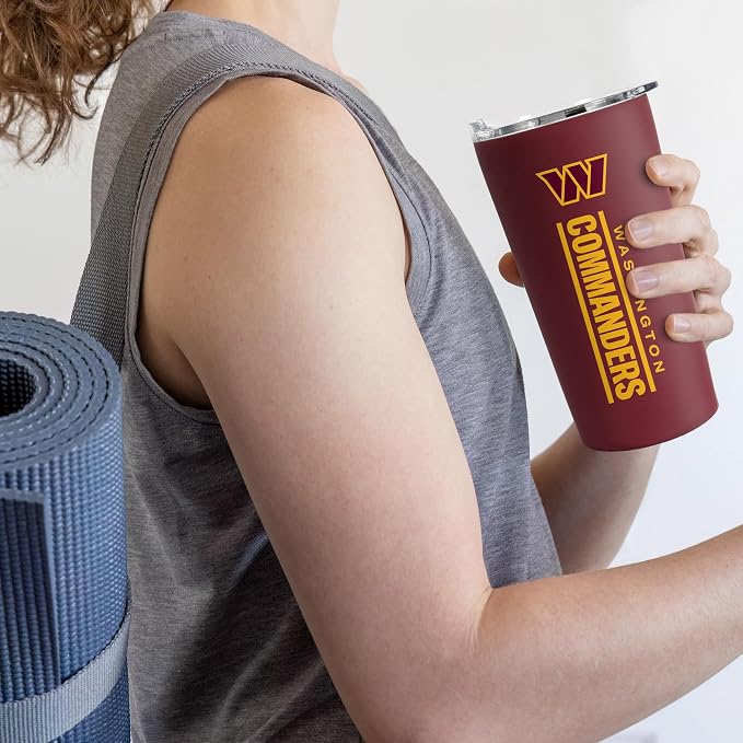 Rico Industries NFL Football Soft Touch, Easy Grip Tumbler