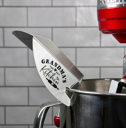 New Metro Design Pouring Chute Stand Mixer Replacement Pouring Shield with Unique Laser Etched Motto, Grandma’s Kitchen