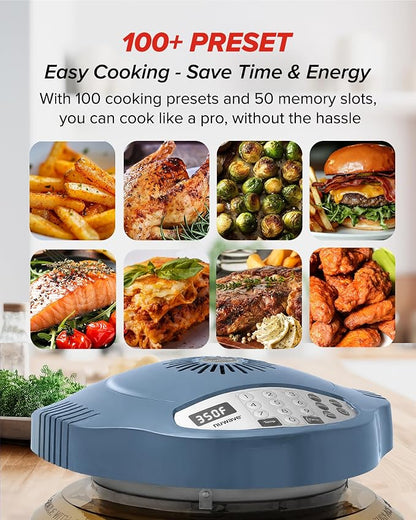 Nuwave Pro Plus 2 Air Fryer Oven, Infrared Countertop Convection, No Defrost No Preheat, Triple Combo Heating, 10-in-1 Multicooker, PFAS & BPA Free, 10LB Capacity, Dishwasher Safe Parts, 20660V03B