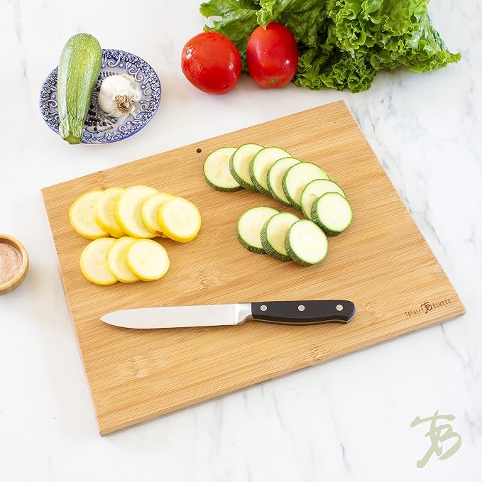 Totally Bamboo Destination Wyoming State Shaped Serving and Cutting Board, Includes Hang Tie for Wall Display