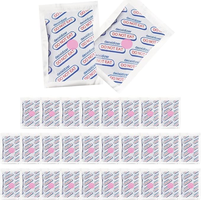 1500cc (Individually Sealed - Total 30 Count) for Food Storage, Food Grade Oxygen Absorbers Packets with Oxygen Indicator for Long Term Storage and Preservation(30 Individual Packets, 1500cc)