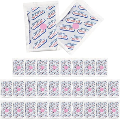 1500cc (Individually Sealed - Total 30 Count) for Food Storage, Food Grade Oxygen Absorbers Packets with Oxygen Indicator for Long Term Storage and Preservation(30 Individual Packets, 1500cc)