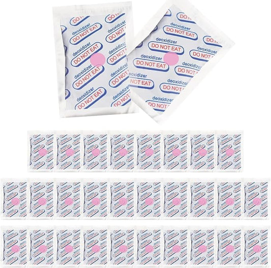 1500cc (Individually Sealed - Total 30 Count) for Food Storage, Food Grade Oxygen Absorbers Packets with Oxygen Indicator for Long Term Storage and Preservation(30 Individual Packets, 1500cc)