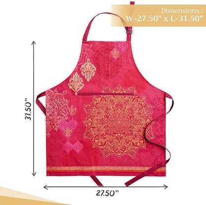Maison d' Hermine 100% Cotton Apron for women with Pocket Kitchen Chef Apron for Men Cooking Spring Summer