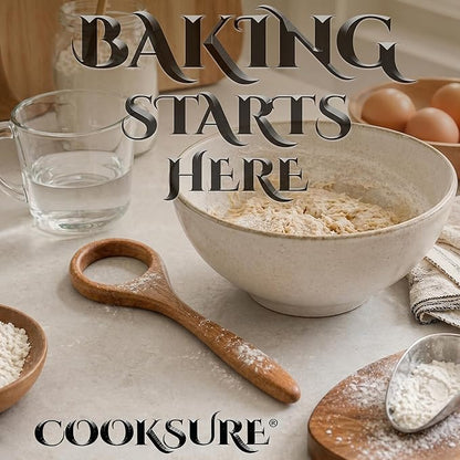Traditional Danish Dough Whisk for Sourdough 13 Inch – Super Sturdy Bread Whisk with Smooth Wooden Handle