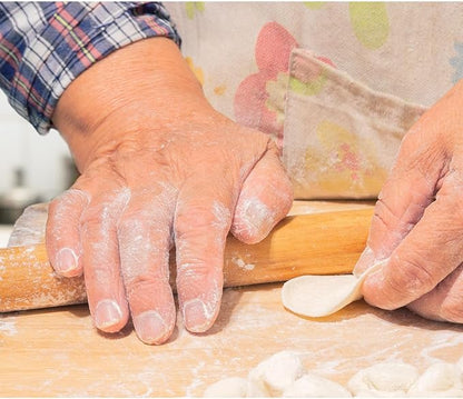 Helen's Asian Kitchen Dumpling Rolling Pin 10-Inches Natural Bamboo