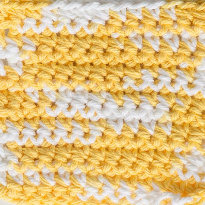 Lily Sugar'n Cream 100% Cotton Yarn 6-Pack Bundle with Bella's Crafts Stitch Markers (Ombre Fun Mix)