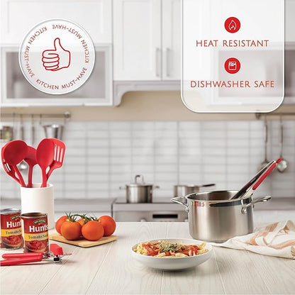Kitchen Utensils Set, Cooking Utensil Set Kitchen Gadgets, Pots and Pans set Nonstick and Heat Resistant, 24 Pcs Nylon and Stainless Steel, Spatula Set, Apartment Essentials Kitchen Cookware Sets