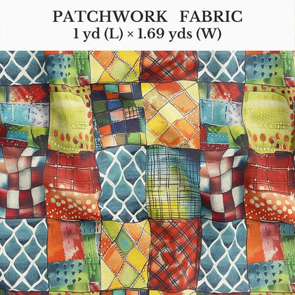 100% Cotton Fabric by the Yard – Turkish Quality Quilting & Sewing Fabric, 1 Yard x 1.69 Yards Wide, Patchwork Cotton for Crafts