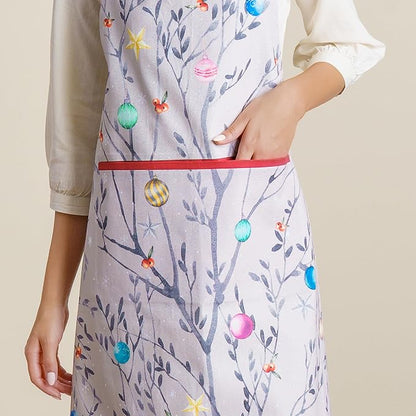 Maison d' Hermine 100% Cotton Apron for women with Pocket Kitchen Chef Apron for Men Cooking Spring Summer