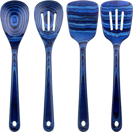 Totally Bamboo Baltique Malta Collection 4 Piece Cooking Utensil Set, Ready for Nonstick