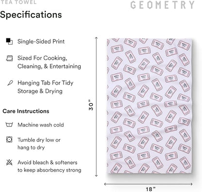 GEOMETRY Christmas Kitchen Towels - Quick Dry Microfiber Cloth Dish Towels for Kitchen Drying - Premium Quick Dry Towel 2-Pack Set - Polar Express