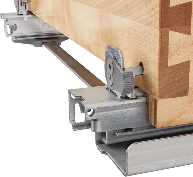 Rev-A-Shelf Maple Pullout Organizer w/Blum Soft-Close for Frameless Full-Height Base Cabinets, Full Extension Slides & Adjustable Shelves, Min Opening Width of 7.5", 448-BCSC-6C