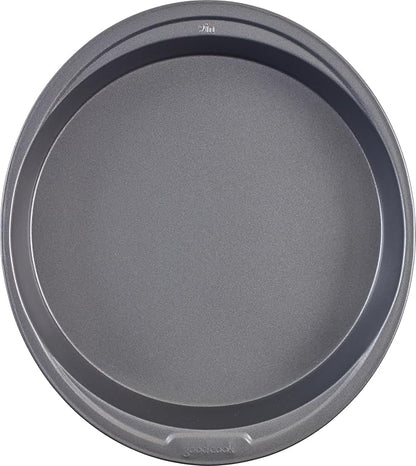 GoodCook Everyday Nonstick Steel Round Cake Pan, 9-Inch, Gray