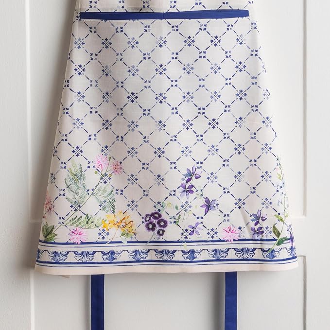 Maison d' Hermine 100% Cotton Apron for women with Pocket Kitchen Chef Apron for Men Cooking Spring Summer