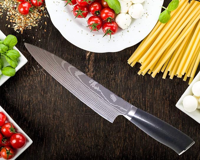 Xanadeu 8" Chefs Knife | Gyuto Knife | G10 Balanced Ergonomic Handle | Razor Sharp High Carbon Stainless Steel | Superb Edge Retention, Stain & Corrosion Resistant