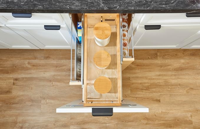 Rev-A-Shelf Wood Base Cabinet Pullout Organizer Accessory for 448 BCSC Series