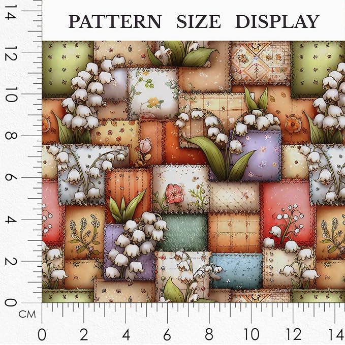 100% Cotton Fabric by the Yard – Turkish Quality Quilting & Sewing Fabric, 1 Yard x 1.69 Yards Wide, Patchwork Cotton for Crafts