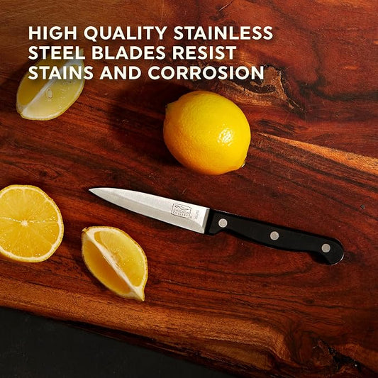 Chicago Cutlery Essentials 3-Piece Kitchen Chef Knife Set With Stainless Steel Blades For Home Kitchen