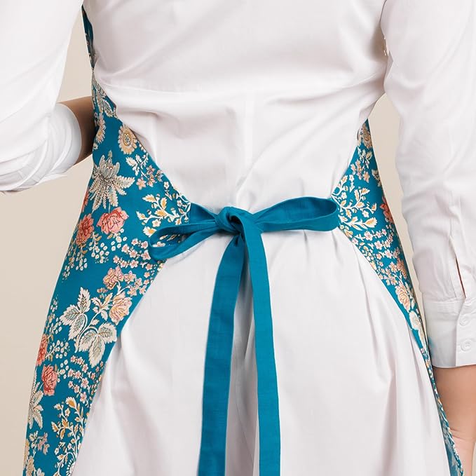 Maison d' Hermine 100% Cotton Apron for women with Pocket Kitchen Chef Apron for Men Cooking Spring Summer