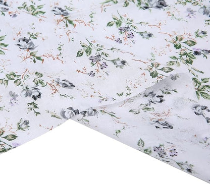 7 pcs 20" x 20" Cotton Fabric DIY Making Supplies Quilting Patchwork Fabric Fat Quarter Bundles DIY for Quilting Cotton Patchwork Cushions (Grey, 20" x 20")