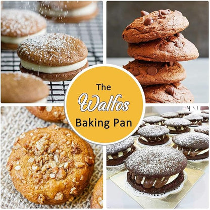 Walfos Silicone Muffin Pan Set of 3, Including Regular 12 Cups Muffin Pans, 24 Cups Mini Muffin Pan & 6 Cups Muffin Top Pan, Non-Stick Cupcake Pan, Easy to Pop Out & Dishwasher Safe