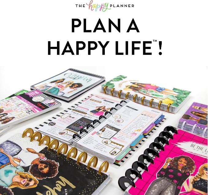 me & my BIG ideas Accessory Book Bundle - The Happy Planner Scrapbooking Supplies - Glam Girl Theme - 4 Sticky Note Pads & 1 ListPad - Multi-Color & Gold Foil Stickers - 20 Sheets, 636 Stickers Total