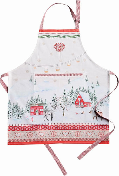 Maison d' Hermine 100% Cotton Apron for women with Pocket Kitchen Chef Apron for Men Cooking Spring Summer