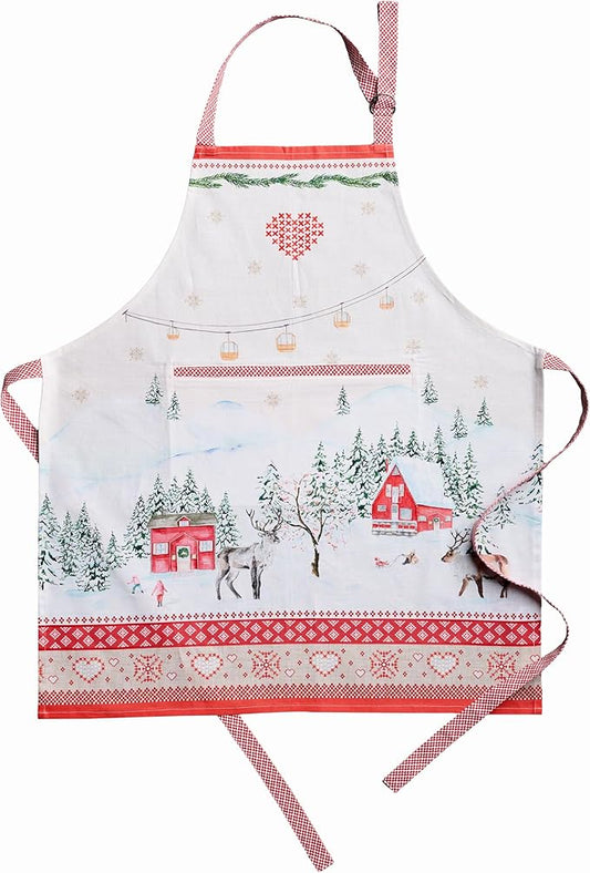 Maison d' Hermine 100% Cotton Apron for women with Pocket Kitchen Chef Apron for Men Cooking Spring Summer