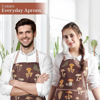 Maison d' Hermine 100% Cotton Apron for women with Pocket Kitchen Chef Apron for Men Cooking Spring Summer