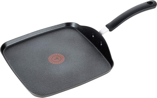 T-Fal Ultimate Hard Anodized Nonstick Griddle 10.25 Inch Oven Broiler Safe 400F Cookware, Pots and Pans, Dishwasher Safe Onyx