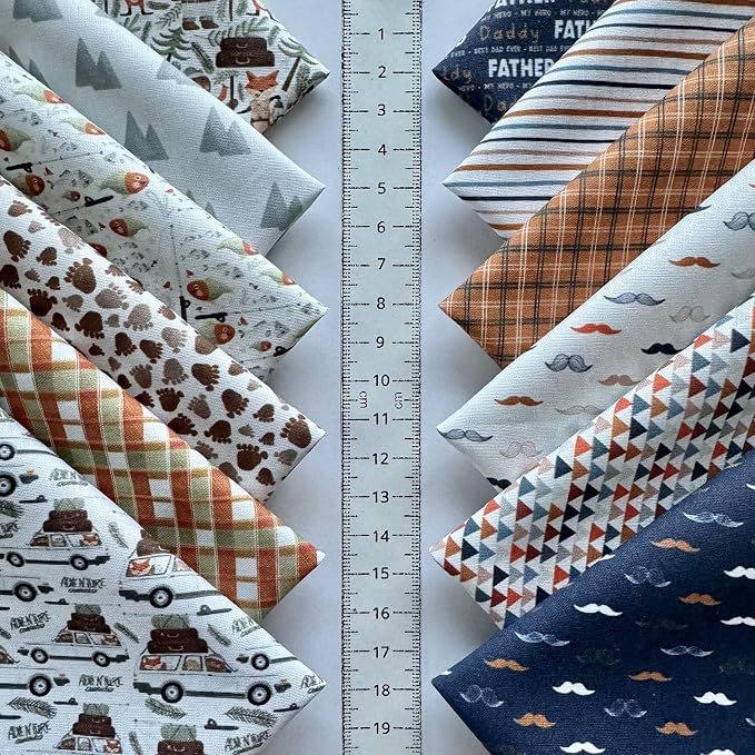 Mixed Pattern Cotton Fabric Bundle – 60 Pre-Cut Squares (8×8 inch), 100% Cotton 140 GSM, Eco Digital Print, Made in Turkey