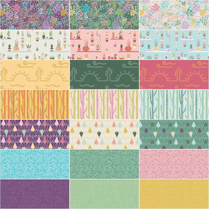 Melissa Lee Arid Oasis 5" Stacker 42 5-inch Squares Charm Pack Riley Blake Designs 5-12490-42