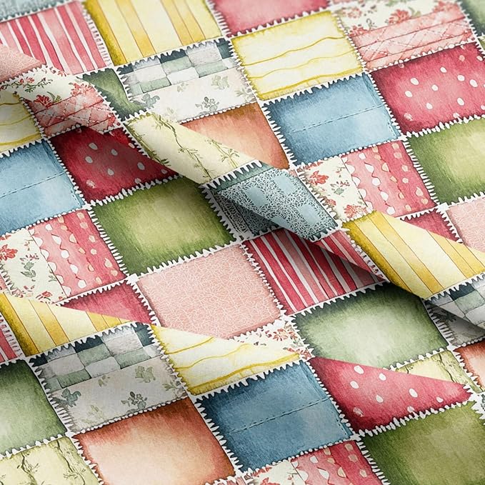 100% Cotton Fabric by the Yard – Turkish Quality Quilting & Sewing Fabric, 1 Yard x 1.69 Yards Wide, Patchwork Cotton for Crafts