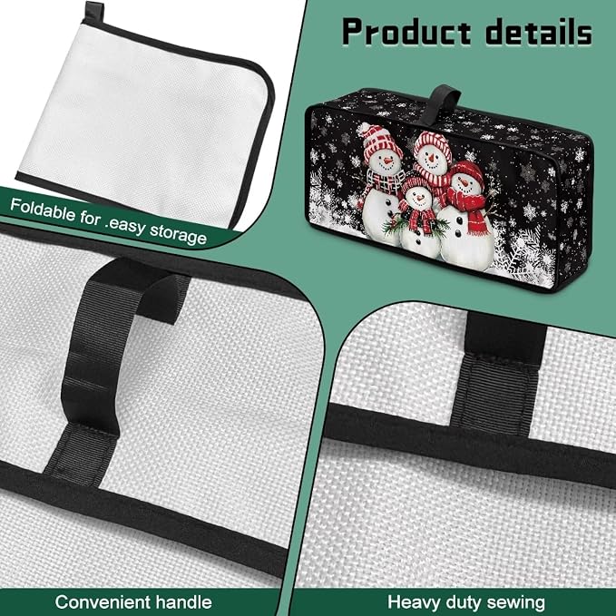 Christmas Toaster Cover 2 Slice Cute Snowman Water-Resistant Folding 2 Slice Slim Toaster Cover, Heat-Resistant Thanksgiving Protective Covers for Small Appliance
