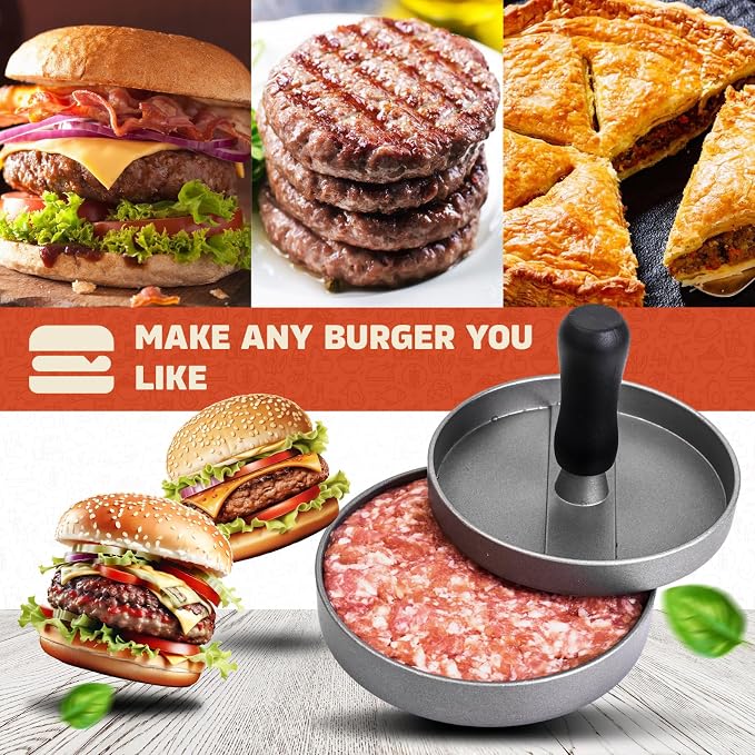 GVODE Stainless Steel Meat Grinder for KitchenAid Mixer, Meat Grinders, Sausage Stuffer, Burger Press, For Kitchen Aid Meat Grinder Attachment for KitchenAid Stand Mixer, Dishwasher Safe