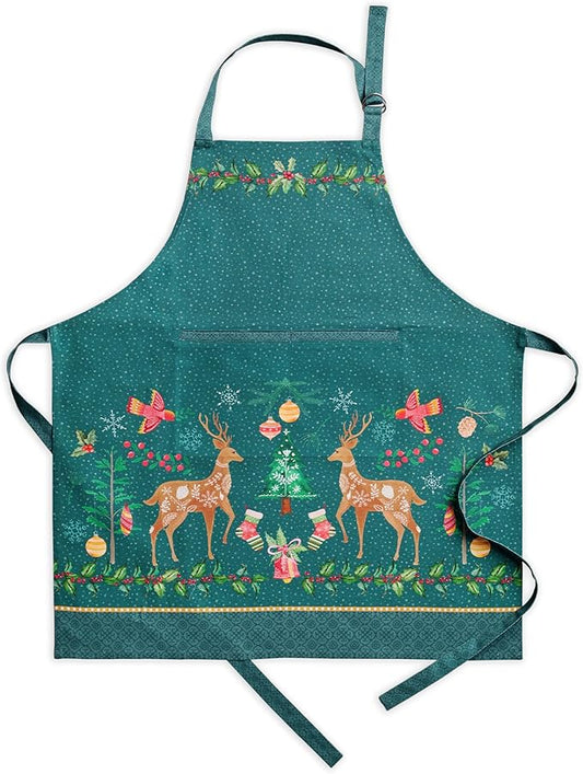 Maison d' Hermine 100% Cotton Apron for women with Pocket Kitchen Chef Apron for Men Cooking Spring Summer