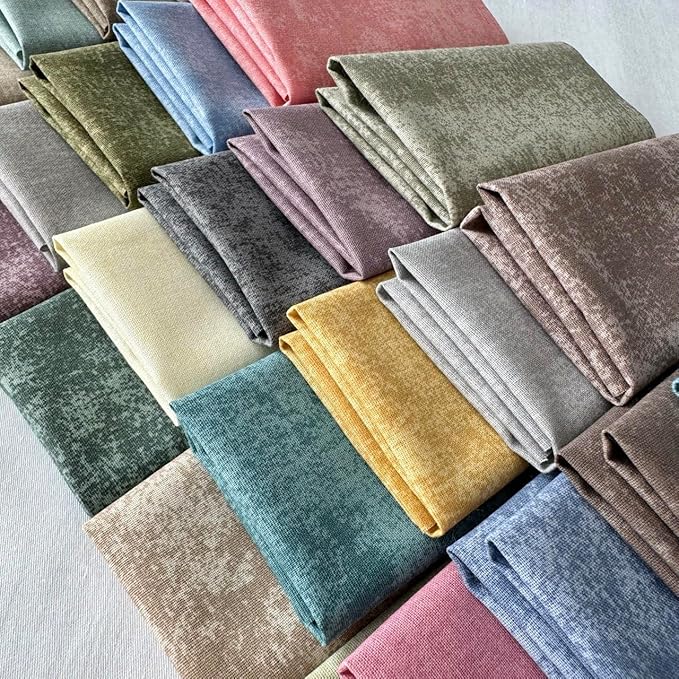 25 PCS Cotton Fabric Squares Bundle 8x8 inch (20x20 cm) – Marble Texture Pastel Quilting Fabric, Precut Craft Fabric for Patchwork, Sewing, DIY Crafts, Accessories & Home Decor