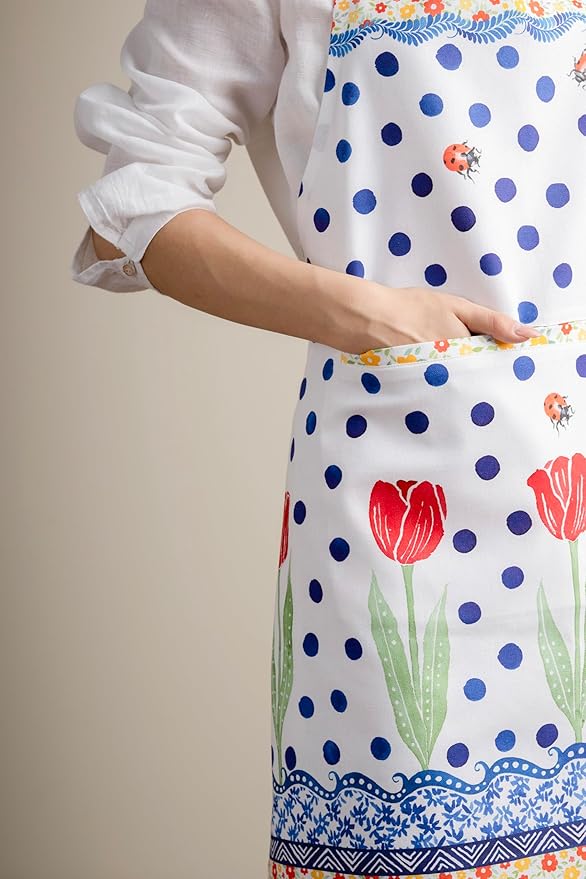 Maison d' Hermine 100% Cotton Apron for women with Pocket Kitchen Chef Apron for Men Cooking Spring Summer