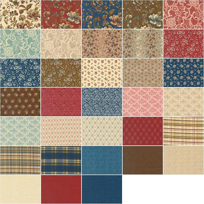 Moda Fabrics Lydia's Lace 1840-1882 Layer Cake by Betsy Chutchian 31680LC, 10 Inches