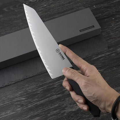 OLITANS Chef's Knife, 8 in Professional Chef Kinfe VG-10, Ultra Sharp Kitchen Knife, G10 Handle (Black)