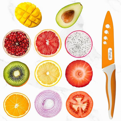 Ceramic Knife - 5" Chef's Utility Knife - Light, Precise, Sharp Ceramic Kitchen Knife with Cover & Soft Grip