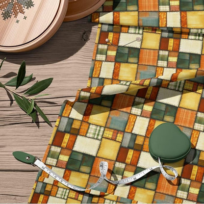 100% Cotton Fabric by the Yard – Turkish Quality Quilting & Sewing Fabric, 1 Yard x 1.69 Yards Wide, Patchwork Cotton for Crafts