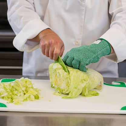 San Jamar Lettuce Knife Plastic Knife with Serrated Edge for Kitchens and Restaurants, Nylon, 0.5 X 4.25 X 15.5 Inches, Green (Pack of 3)