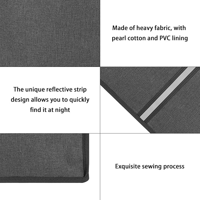 Dust Cover Compatible with Nespresso Vertuo Next Deluxe Coffee, Nespresso Vertuo Plus Deluxe Coffee, The Pearl Cotton Inside Enhances Protection of The Machine -Dark Grey