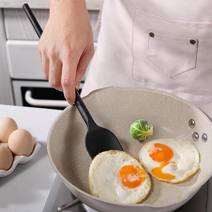 Silicone Cooking Spoon and Spatula (BakingSpatula-2pcs)