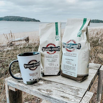 Verena Street 11 Ounce Whole Bean Coffee, Dark Roast, 100% Sumatra, Rainforest Alliance Certified Arabica Coffee