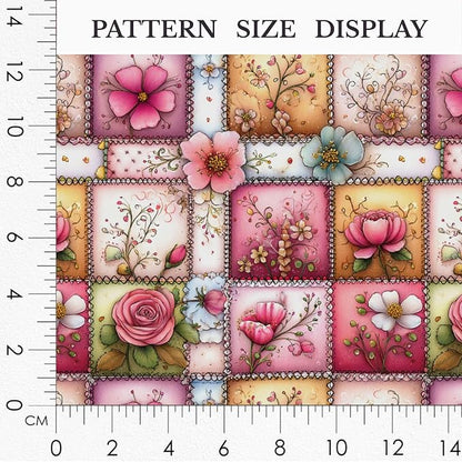 100% Cotton Fabric by the Yard – Turkish Quality Quilting & Sewing Fabric, 1 Yard x 1.69 Yards Wide, Patchwork Cotton for Crafts