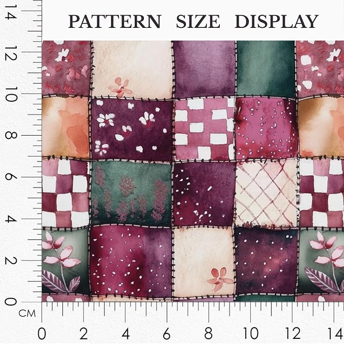 100% Cotton Fabric by the Yard – Turkish Quality Quilting & Sewing Fabric, 1 Yard x 1.69 Yards Wide, Patchwork Cotton for Crafts