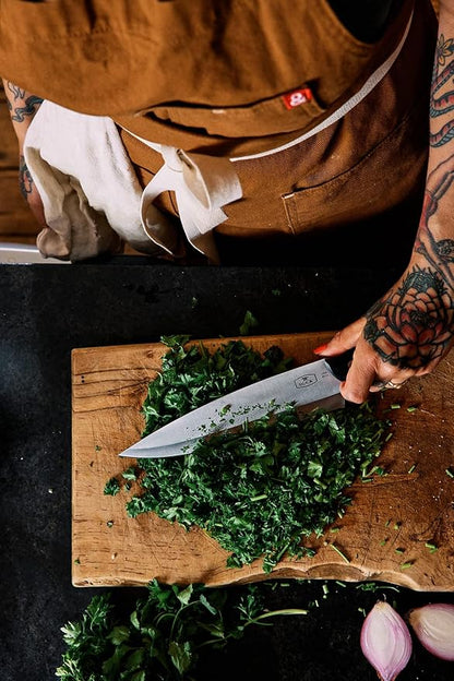Buck Knives 931 Chef's Knife, 8" 420HC Stainless Steel Blade Kitchen Knife, Slate Paperstone Handle, Full Tang Made in the USA Kitchen Cutlery, 9.1 oz